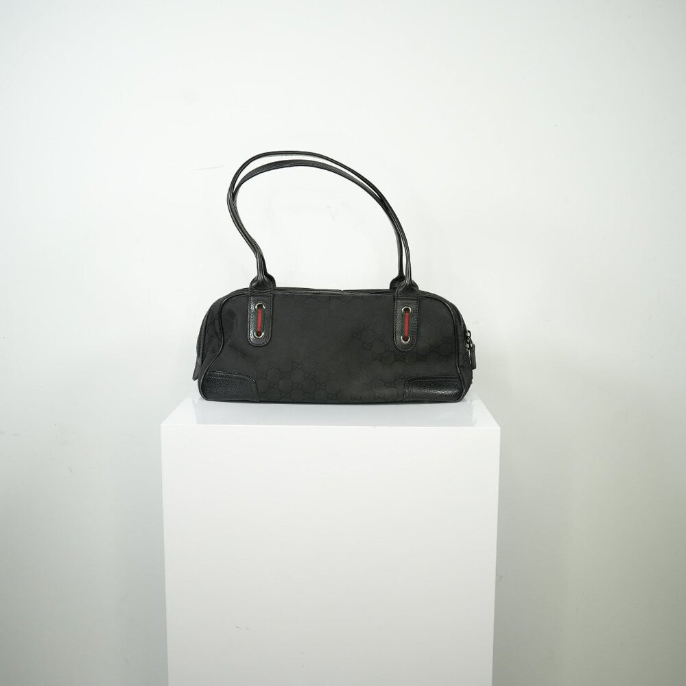 Gucci Princy Canvass Boston Bag Black